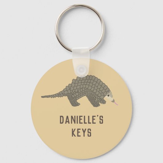 Aangepaste Sleutelhanger Pangolin (Voorkant)