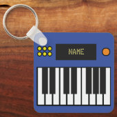 Aangepaste Sleutelhanger Piano Keys-toetsenbord Bl (Voorkant)