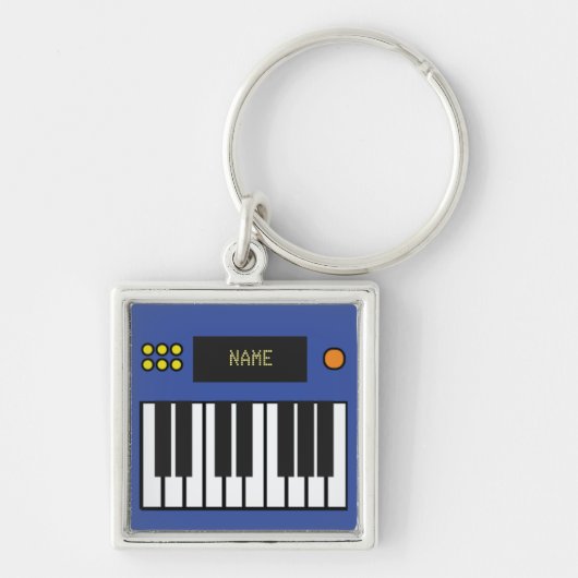 Aangepaste Sleutelhanger Piano Keys-toetsenbord Bl (Voorkant)