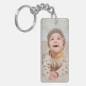 Aangepaste Sleutelhanger rechthoek (voeg je eigen (Voorkant Links)