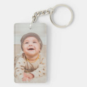 Aangepaste Sleutelhanger rechthoek (voeg je eigen (achterkant)