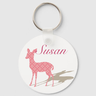 Aangepaste Sleutelhanger "Roze Bambi"