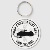 Aangepaste Sleutelhanger Snowmobile pictogram (Voorkant)