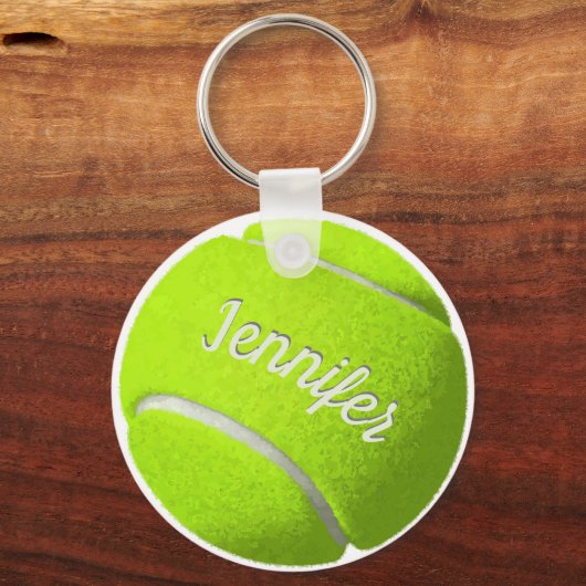 Aangepaste Sleutelhanger Tennis Ball (Voorkant)