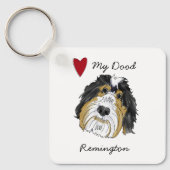 Aangepaste Sleutelhanger van Doodle Lovers (Voorkant)