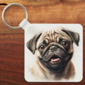 Aangepaste Sleutelhanger Voeg uw eigen foto cadeau (Voorkant)