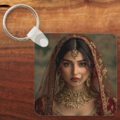 Aangepaste Sleutelhanger Voeg uw eigen foto cadeau (Voorkant)