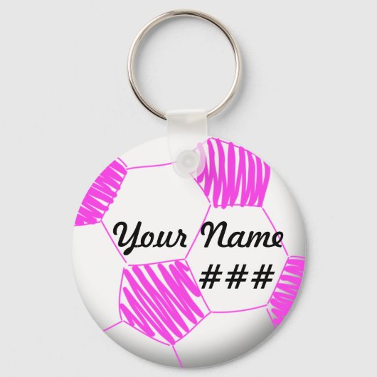 Aangepaste Sleutelhanger Voetbal (Voorkant)