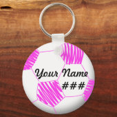 Aangepaste Sleutelhanger Voetbal (Voorkant)