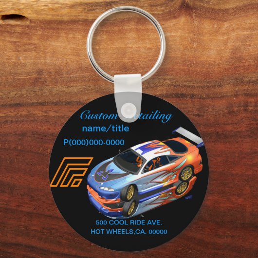 Aangepaste Sleutelhanger voor auto's (Voorkant)