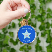 Aangepaste Sleutelhanger voor Bright Blue Celebrat (Hand)