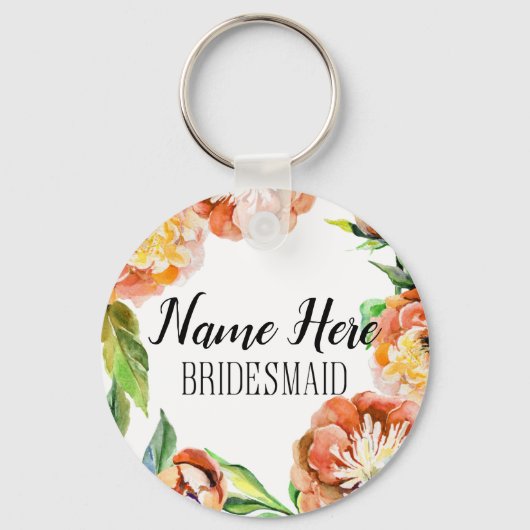 Aangepaste sleutelhanger voor bruidsmeisje (Voorkant)