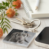 Aangepaste Sleutelhanger voor Dog Photo Keepomwill (Voorkant Rechts)