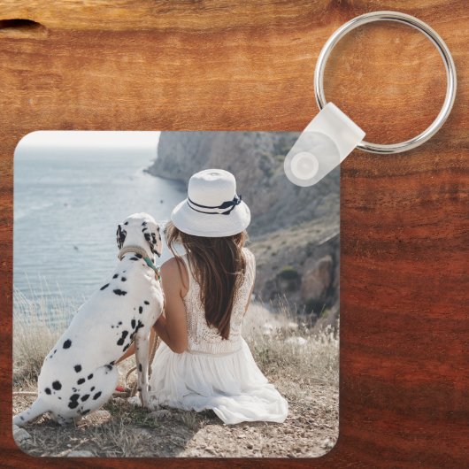 Aangepaste Sleutelhanger voor foto's instellen (Achterkant)