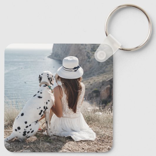 Aangepaste Sleutelhanger voor foto's instellen (Achterkant)