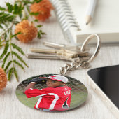 Aangepaste Sleutelhanger voor foto's van poorten (Zijkant)