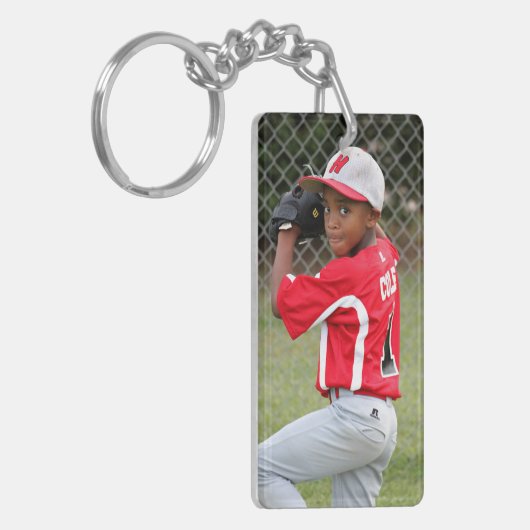 Aangepaste Sleutelhanger voor foto's van poorten (Voorkant Links)