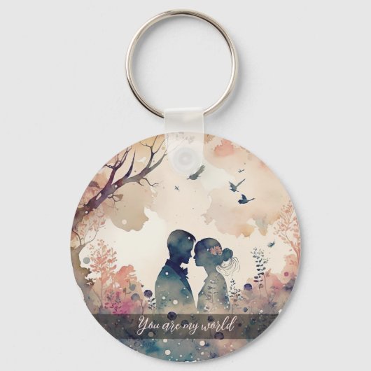 Aangepaste Sleutelhanger voor gekoppelde foto's (Voorkant)