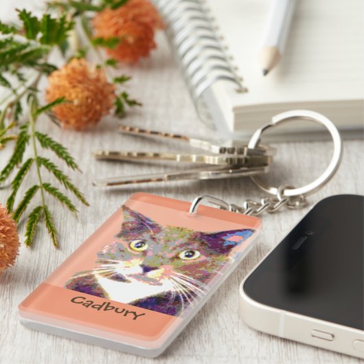 Aangepaste Sleutelhanger voor gezelschapsdieren (Voorkant Rechts)