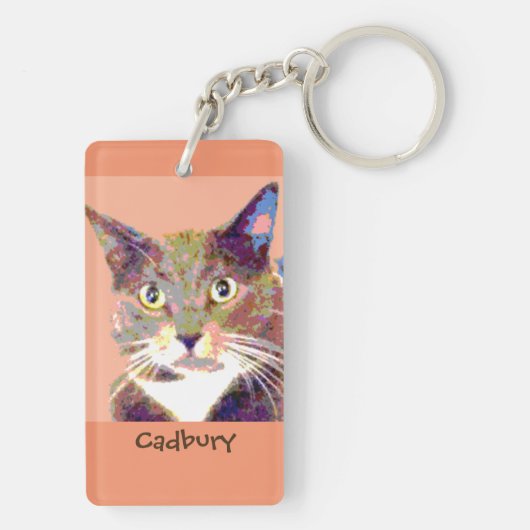 Aangepaste Sleutelhanger voor gezelschapsdieren (achterkant)