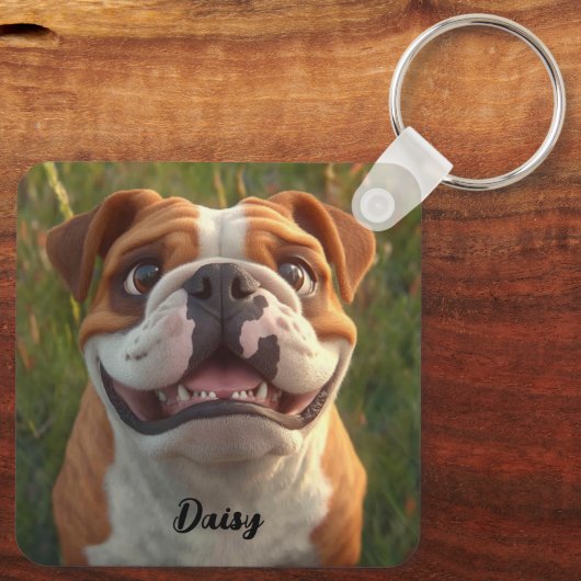 aangepaste sleutelhanger voor huisdieren (Achterkant)