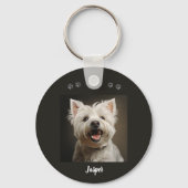 Aangepaste sleutelhanger voor huisdieren met jouw  (Voorkant)
