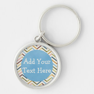 Aangepaste Sleutelhanger voor MultiColor Chevron