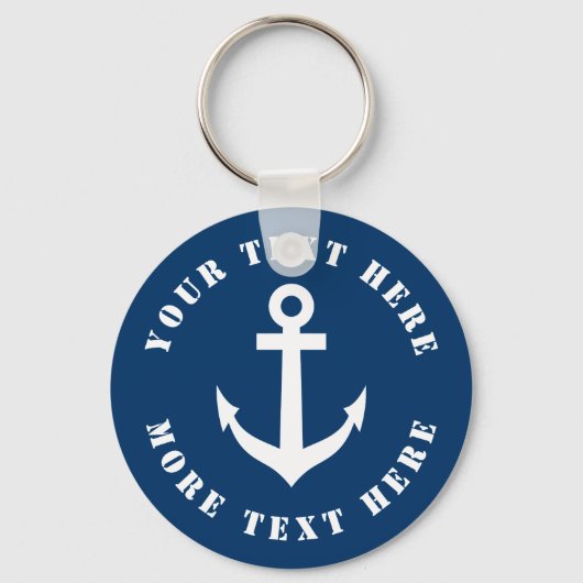 Aangepaste sleutelhanger voor nautisch anker voor (Voorkant)