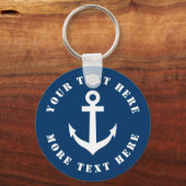 Aangepaste sleutelhanger voor nautisch anker voor (Voorkant)