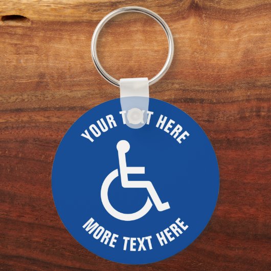 Aangepaste sleutelhanger voor rolstoelgebruikers v (Voorkant)