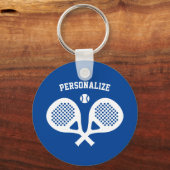 Aangepaste sleutelhanger voor tennissportracket (Voorkant)