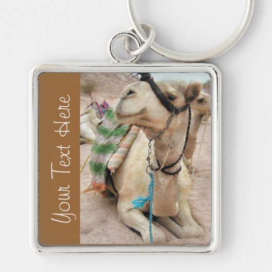 Aangepaste Sleutelhanger voor tired Camel (Voorkant)