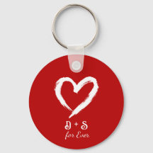 Aangepaste sleutelhanger voor Valentijnsdag voor k