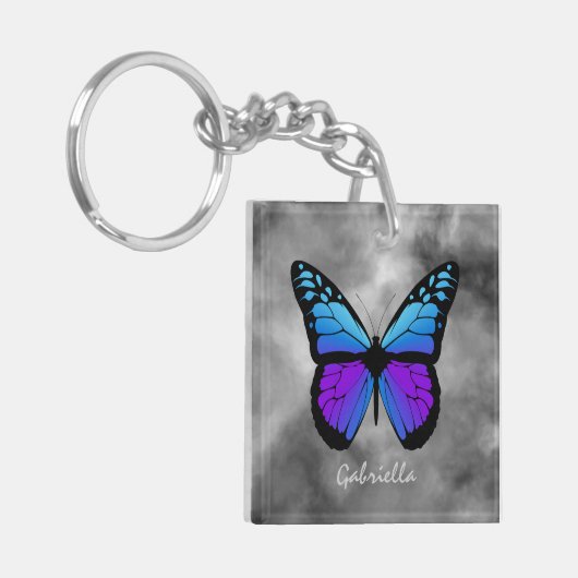 Aangepaste Sleutelhanger voor vlinders (Voorkant Links)