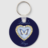 Aangepaste Sleutelhanger voor vlinders (Voorkant)