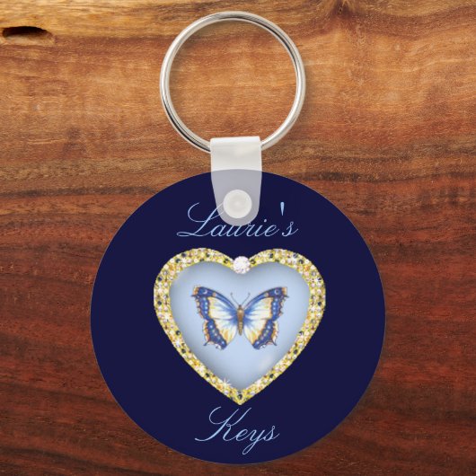 Aangepaste Sleutelhanger voor vlinders (Voorkant)