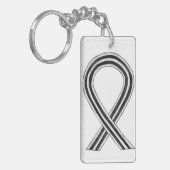 Aangepaste Sleutelhanger voor wit en zwart bewustz (Voorkant Links)