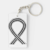 Aangepaste Sleutelhanger voor wit en zwart bewustz (achterkant)