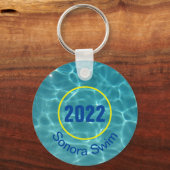 Aangepaste sleutelhanger voor zwemteam (Voorkant)