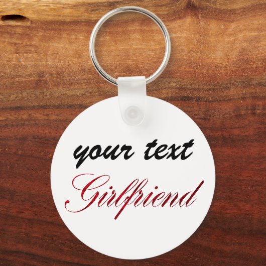 aangepaste sleutelhanger - vriendin (Voorkant)