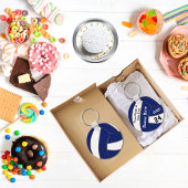 Aangepaste Sleutelhangers voor blauw en wit volley