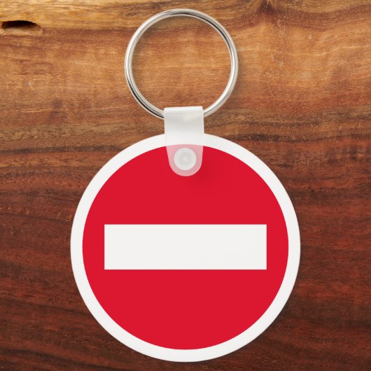 Aangepaste sleutelketen met rood stopcontact sleutelhanger (Voorkant)