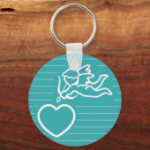 Aangepaste sleutelketen voor Cupid Strikes Sleutelhanger (Voorkant)