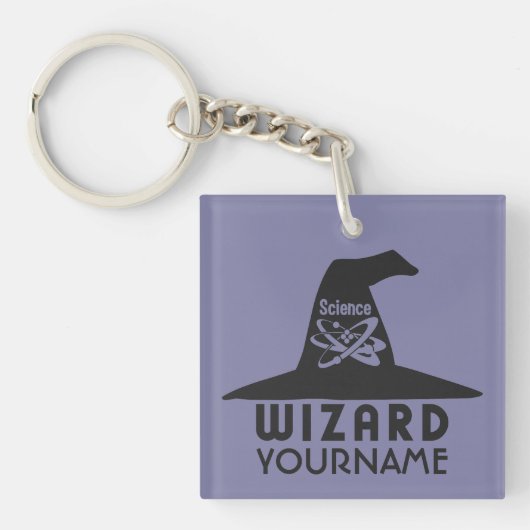 aangepaste sleutelketen voor de wizard Wetenschap Sleutelhanger (voorkant)