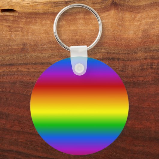 Aangepaste sleutelketen voor regenboogkleuren sleutelhanger (Voorkant)