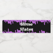 Aangepaste slijm verjaardagsfeestje waterfles etiket (Enkel label)