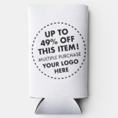 Aangepaste Slim Koelbox 49% OFF Bulk Kopen Korting Seltzer Blikjeskoeler (Voorkant)