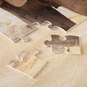 Aangepaste slogan / behoud olifant familie legpuzzel (Zijkant)