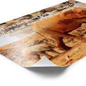 Aangepaste Slogan/Behoud olifant Moeder & Kalf Foto Afdruk (Hoek)