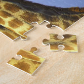 Aangepaste slogan/Conservation Giraffe Lookout Legpuzzel (Zijkant)